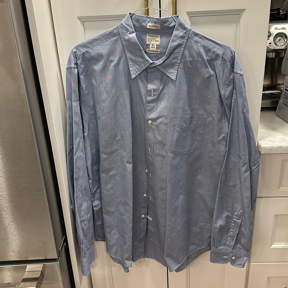 Jcrew Secret Wash Shirting Relaxed Fit Button Down